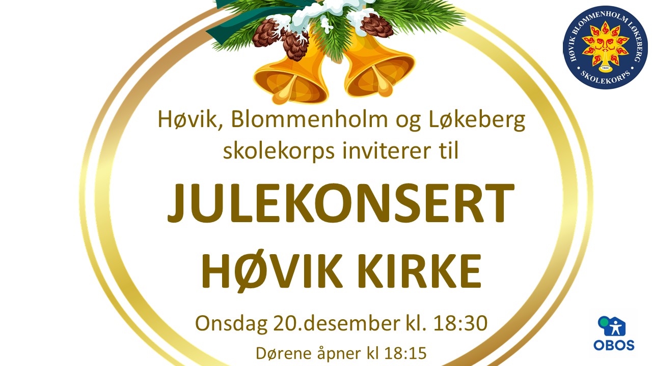 Julekonsert i Høvik kirke 20. desember 2023